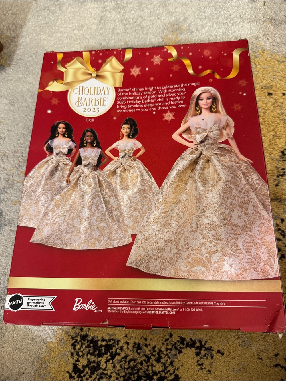 Barbie Signature 2025 Holiday Barbie Blonde NWT - Picture 3 of 6